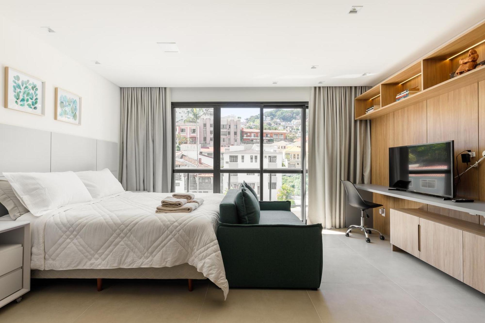 Zee Studios A 200M Da Beira-Mar Norte フロリアノポリス 部屋 写真